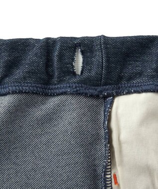 MIKI HOUSE HOT BISCUITS 【80-120cm】 パステルロゴ ストレッチパンツ 紺