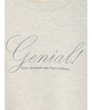 earth music&ecology 裏毛ロゴチュニック Oatmeal