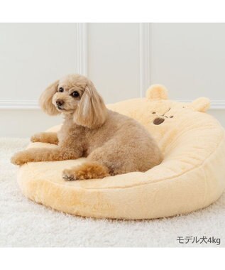 PET PARADISE ディズニー くまのプーさん ふんわり クッション イエロー