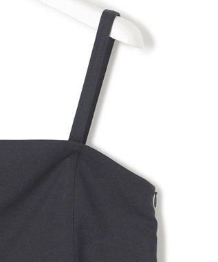 23区 【洗える】スラブツイードストレッチ キャミソール ブラウス ネイビー系