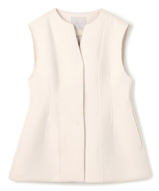 UNFILO L 【VERY×UNFILOコラボ】BEAUTY FORM JERSEY+ ペプラムジレ グレージュ