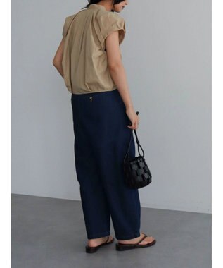 Green Parks デザイン切替カーブパンツ Indigo