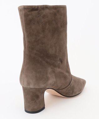 自由区 【CORSO ROMA】ワイドレッグショート ブーツ グレー系