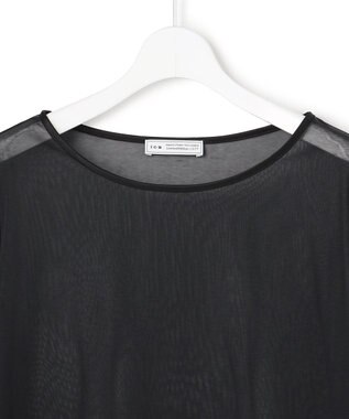 ICB 【WEB＆一部店舗限定】SheerSerika ボートネックプルオーバー ブラック