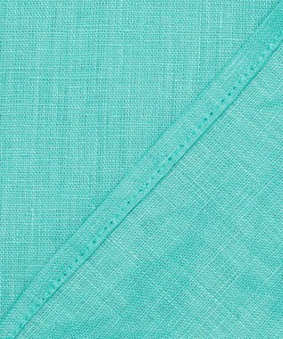 23区 【エステータ】チンツリネン オーバーサイズ シャツ ターコイズブルー系