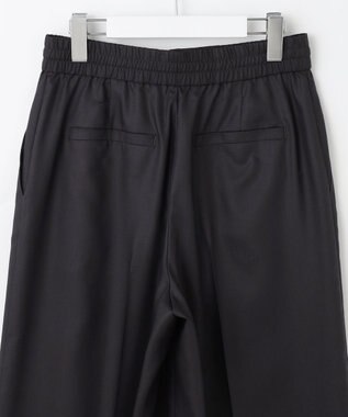 自由区 【カタログ掲載・接触冷感・UVケア・洗える】フルダルスパンマイクロピーチワイドストレート パンツ セピア