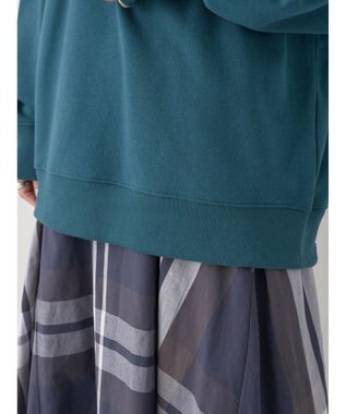 earth music&ecology スウェットルーズパーカー Green