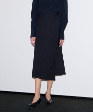 JOSEPH ピンストライプ　スカート Navy