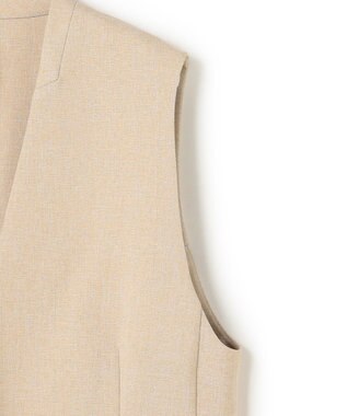 uncrave ウォッシャブルドライサップ ジレ シャンブレーベージュ