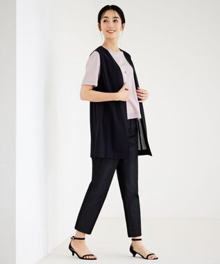 J.PRESS LADIES ボールトップ ネックレス シルバー系