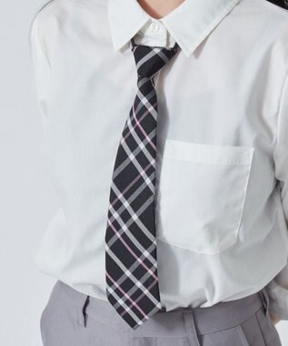 WEGO 【SCHOOL ITEM】チェックスクールネクタイ ブラックチェック2