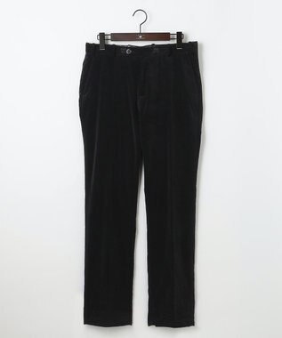 JOSEPH ABBOUD 【キングサイズ・ウエストも伸びる！遠州ファブリック/オーガニックコットン】ソフトコーデュロイ パンツ ブラック系