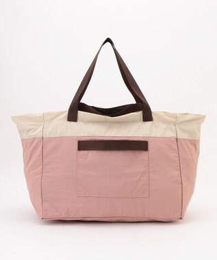 LA BAGAGERIE 【MONICA】ダブルハンドル　パッカブルビッグバッグ ピンク
