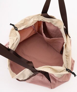 LA BAGAGERIE 【MONICA】ダブルハンドル　パッカブルビッグバッグ ピンク