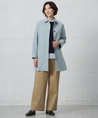 J.PRESS LADIES 【洗える】20チノストレッチ ワイドパンツ ベージュ系