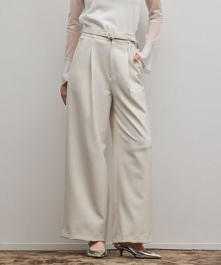 GRACE CONTINENTAL ダブルクロスワイドパンツ キナリ