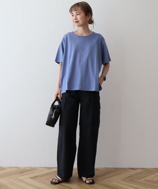 AMERICAN HOLIC バックスリットＴシャツ Grayish Blue