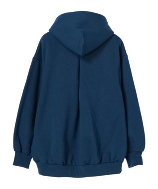 earth music&ecology 裏起毛パーカー Deep Blue