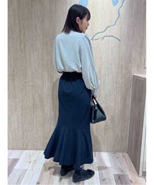 Green Parks ・ＥＬＥＮＣＡＲＥ　ＤＵＥ　ピンタックスタンドブラウス Gray