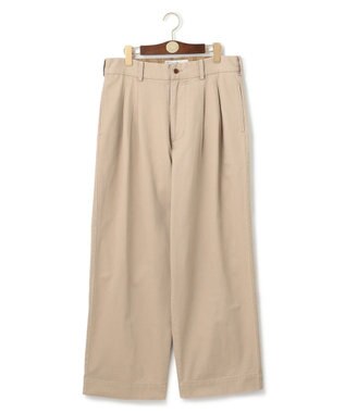 J.PRESS MEN 【NYUZELESS】2タック ワイドスラックス ベージュ系