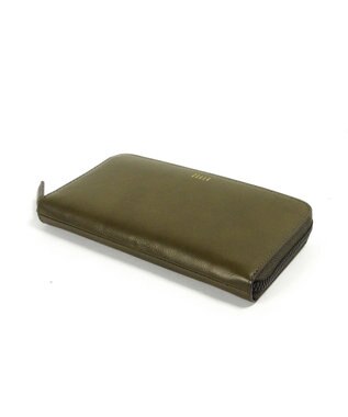 PELLE BORSA ハニカムラウンド長財布 Bark Goods バークグッズ 4832 カーキ