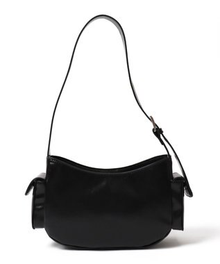 WEGO プレートデザインハトメバッグ ブラック