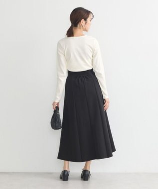 earth music&ecology マチプリーツスカート Black