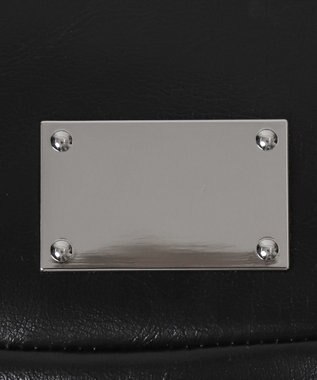 WEGO プレートデザインハトメバッグ ブラック