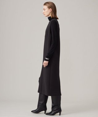 ICB L 【洗える】リヨセルカシミヤスムース ハイネックカットソー ブラック系