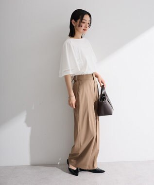 Green Parks 華やぎカットソー（フレアスリーブ） Off White