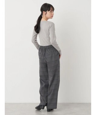 earth music&ecology ツイストリブラメニットプルオーバー Gray