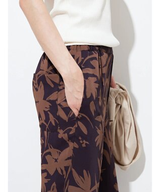 AMERICAN HOLIC サラッとＬｅａｆモチーフパンツ Brown