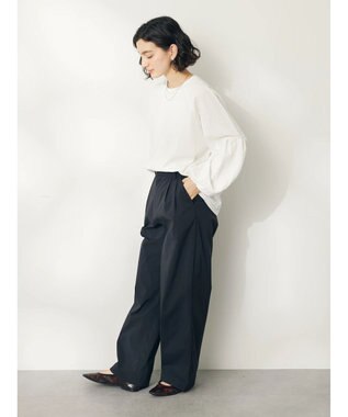 CRAFT STANDARD BOUTIQUE 袖切り替えデザインプルオーバー Off White