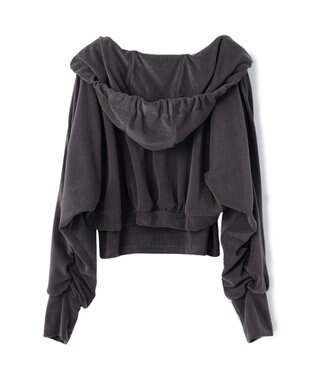 GRACE CONTINENTAL ルーズパーカーsetトップ チャコール