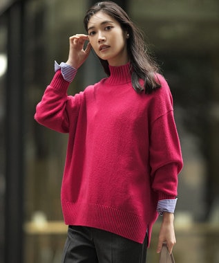 【見上愛さんコラボカラー/Oggi掲載】カシミヤブレンド ハイネック ニット