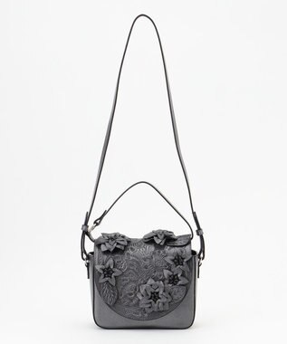 GRACE CONTINENTAL FlowerHandleBAG ブラック