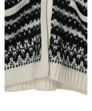 AMERICAN HOLIC フェアアイル柄ニットカーディガン Brown