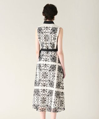 GRACE CONTINENTAL 刺繍フレアドレス キナリ