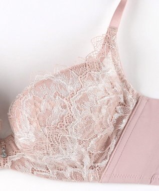 WACOAL 【ハグするブラ】 ブラジャー 体温を感知してカラダになじむ 谷間メイク 脇高設計 レディース BXB418 /ワコール ピーチ