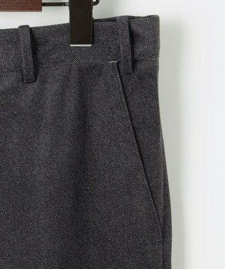 JOSEPH ABBOUD 【軽量/ストレッチ/スウェードタッチ】トリコットコーデュロイ パンツ グレー系