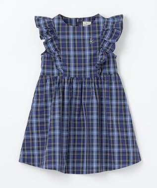 組曲 KIDS 【100㎝】チェック ワンピース ネイビー系5