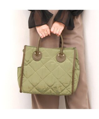 UNBILLION 【テレビ ドラマ着用アイテム】カシュカシュ cachecache / キルティングスクエアトートバッグM