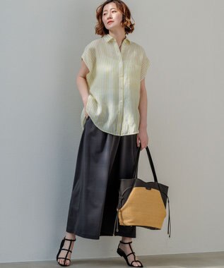 23区 【見上愛さん着用/Oggi・CanCam掲載】ポインテッド Tストラップ サンダル ブラック系