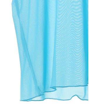 earth music&ecology ５分袖シアーインナー Blue