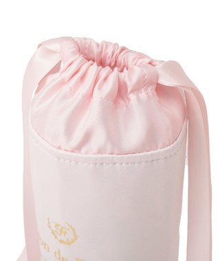 Maison de FLEUR 【保冷機能付き】サテン巾着ボトルケース Pink