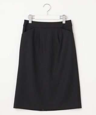 J.PRESS LADIES L BAHARIYE SOLID フレアースカート ブラック系