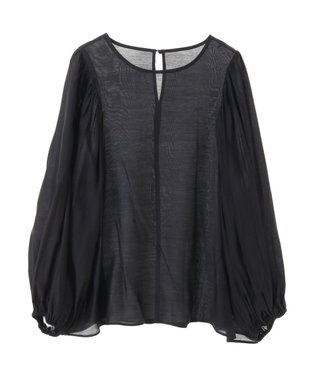 AMERICAN HOLIC 袖ボリュームシアーブラウス Black