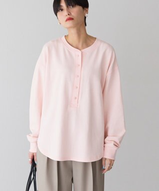 AMERICAN HOLIC ヘンリーネックラウンドミニ裏毛プルオーバー Light Pink