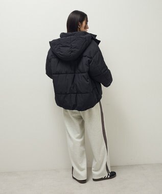 Green Parks ライトファイバーフーディブルゾン Black