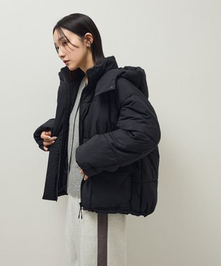 Green Parks ライトファイバーフーディブルゾン Black